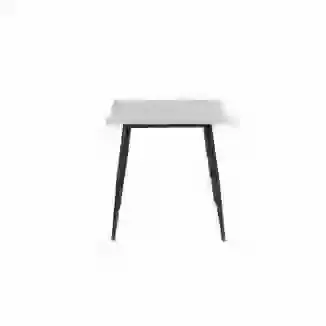 Modern Sintered Stone Compact Square Fixed Top Dining Table 